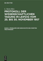 Probleme Der Geschichte Des Zweiten Weltkrieges L. Stern