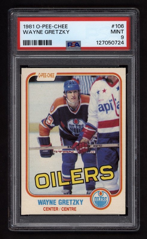 1981 OPC #106 WAYNE GRETZKY 3RD YEAR PSA 9 MINT