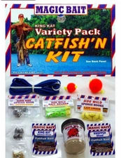 NEW! Magic Bait King Kat Catch Catfish Nuggets Fishing Kit 21 Pcs FAST FREE SHIP