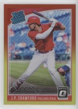 2018 Panini Donruss Optic Rated Rookie Red & Yellow Prizm JP Crawford #44 5w0