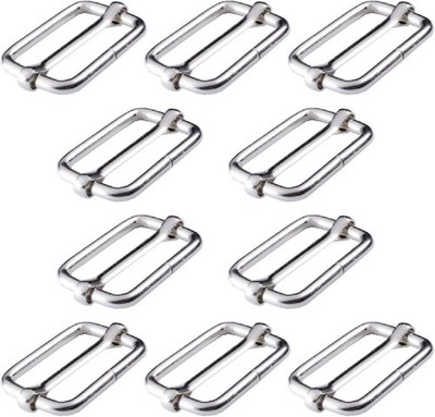 BEADNOVA Adjustable Slide Buckle 1 Inch Triglide Slides Metal Webbing 10 Pcs 