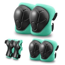 Kids Protective Gear Set Knee Pads for Kids 3-14 Years S 3-8Years Light green