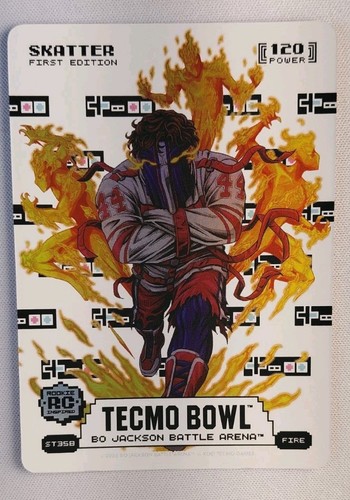 2026 Bo Jackson Battle Arena BOBA Tecmo Bowl SKATTER ST358 FIRE