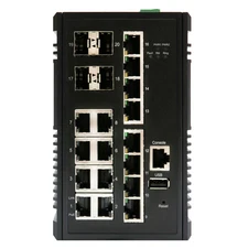 20 Port Managed, Gigabit, Temperature Hardened Ethernet Switch