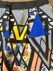 Fire Los Angeles Shorts Womens Size Small Geometric Design Polyester — photo 2