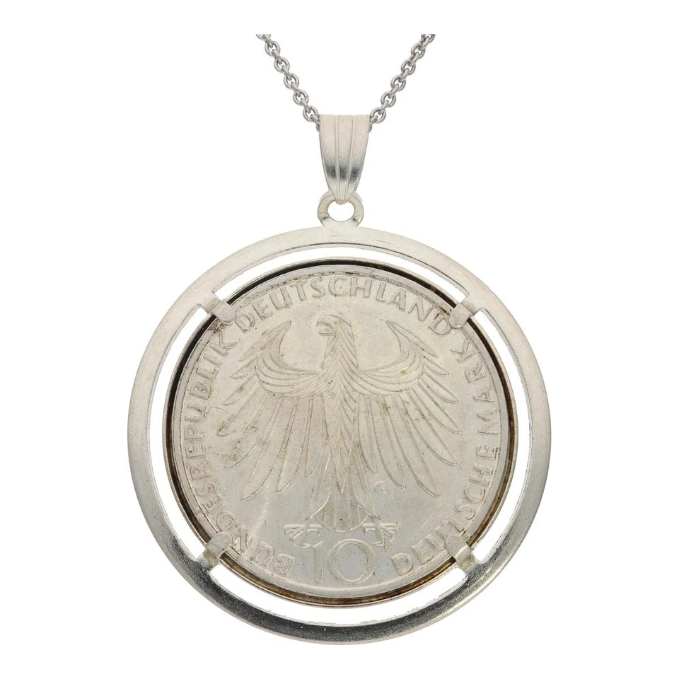 Second Hand Münzen Anhänger aus Silber 25324214 getragen - Bild 2 von 3
