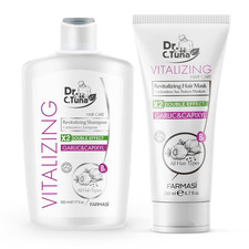 Dr. C. Tuna Vitalizing Garlic Shampoo and Hair Mask - Natural Treatment for Hair