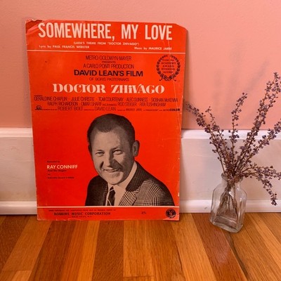 Vintage Sheet Music Score Somewhere, My Love (Incomplete)