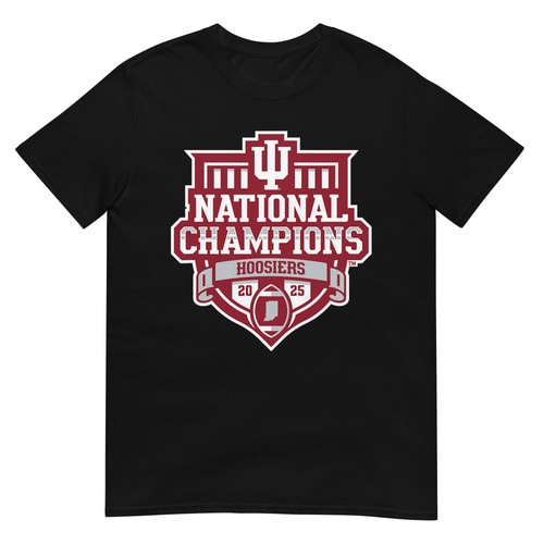 Indiana Hoosiers National Champs 2025 Football  Gray T-Shirt