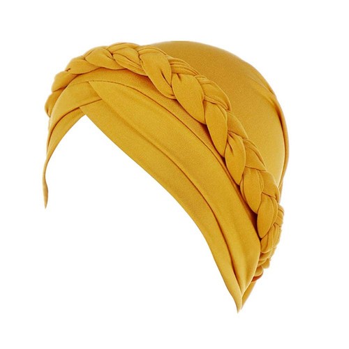 Hijab Braid Silky Turban Hats for Women Cancer Chemo Beanies Cap Headwrap Hea...