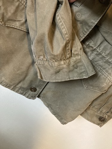 Vintage 1940s Military US Army M-43 M-1943 Field Jacket WW II S/M fit - Picture 4 of 9