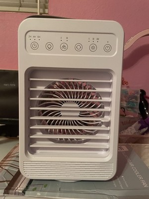 Desk Fan Personal Quiet Powerful Small Table Fans Retro Bladeless Fans for Home