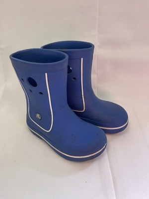 Crocs Rain Boots Kids Size C12 /C13 Handle It Waterproof Boot Boys Girls Blue
