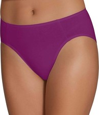Fruit of the Loom Women's Tag Free Cotton Panties, Plus Size Briefs, Size 13