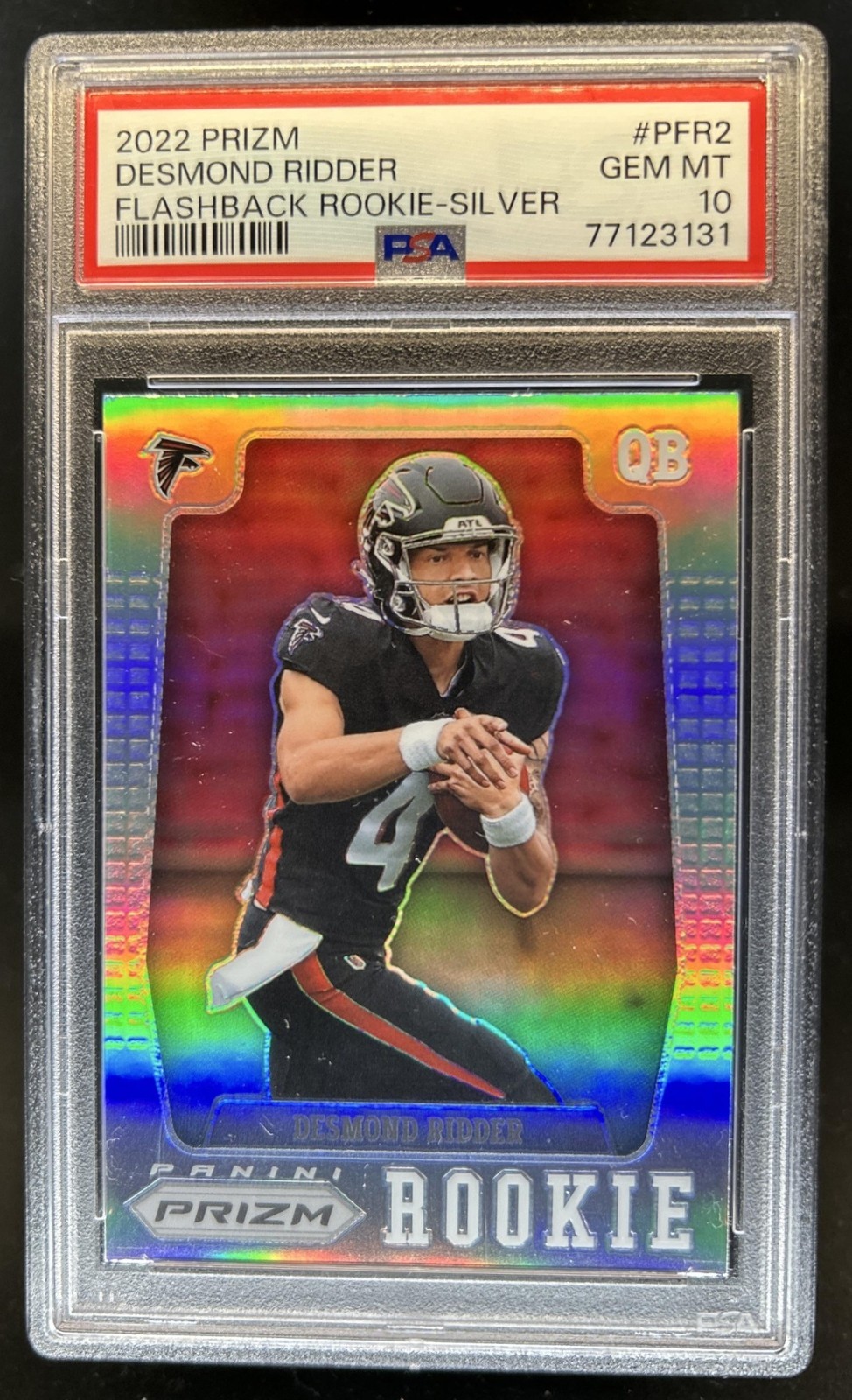Desmond Ridder Panini Prizm Flashback Rookie #PFR2 Silver