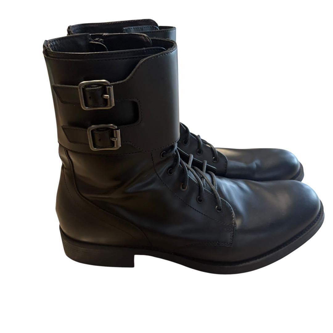 00s Archive Double Belt Engineer Boots Y2K Vintage Gr… - Gem