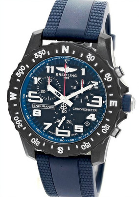 Breitling Endurance Pro Chronometer 44 Blue Rubber Mens Watch X82310D51B1S2