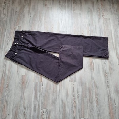 Feine Hose   THOMAS BURBERRY   Gr.38  High Waist  Weites Bein  Grau Baumw.  TOP 