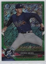 2018 Bowman Chrome Prospects Green Shimmer Refractor 64/99 Patrick Weigel 2o0