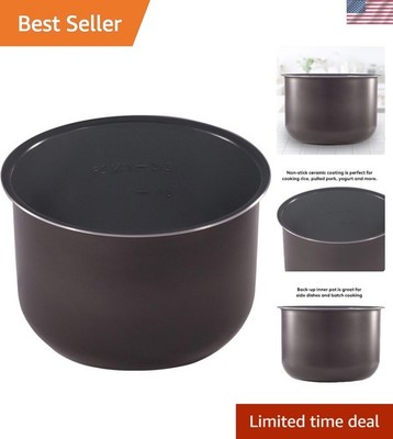 6-Qt Ceramic Cooking Pot with Non-Stick Interior - Perfect for Families