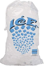 Icebags 100ct 10lb Ice Bags with Drawstring.Drawstring Closure Durable Ice Bags