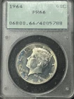 1964 Proof Kennedy 90% Silver Half Dollar PCGS PR66 OGH Rattler Old Green Holder