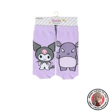 New Sanrio Kuromi Crew Socks Sizes 23-25cm Ages 12 and Up 71 Cotton 27 