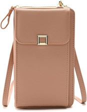 Small Crossbody Bags for Women PU Leather Cell Phone Purse Wallet with Adjustabl