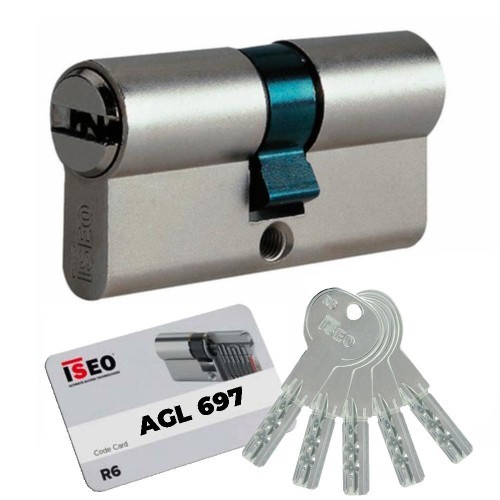Cylindre ISR6 s'entrouvrant AGL697 anti-crochetage 35x35 mm pour porte d'entrée