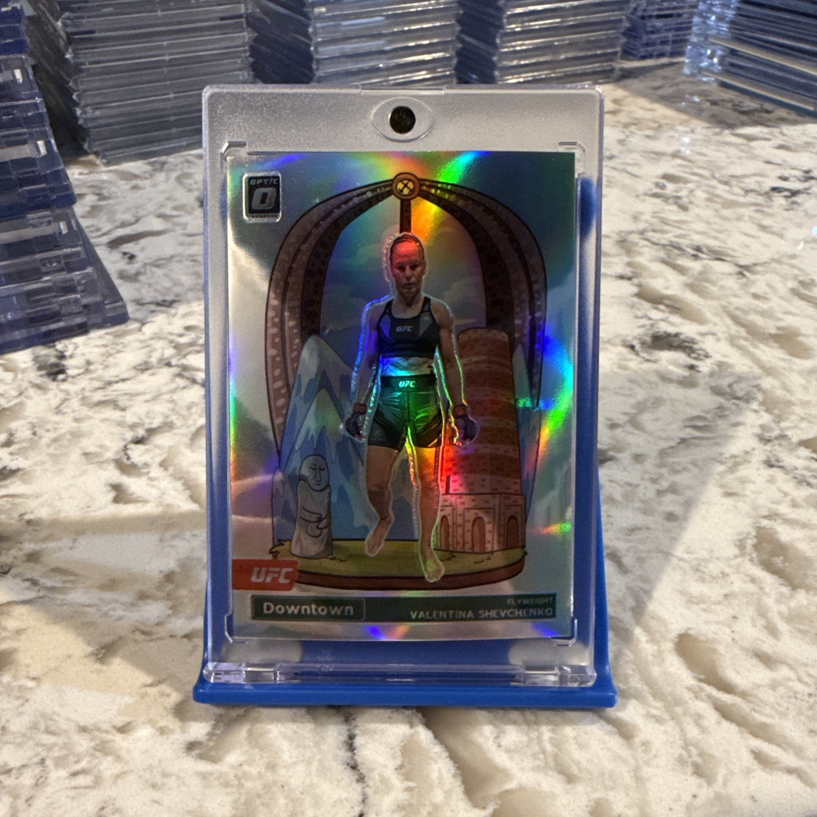 2023 Panini Donruss Optic UFC VALENTINA SHEVCHENKO DOWNTOWN SSP! CHAMP!