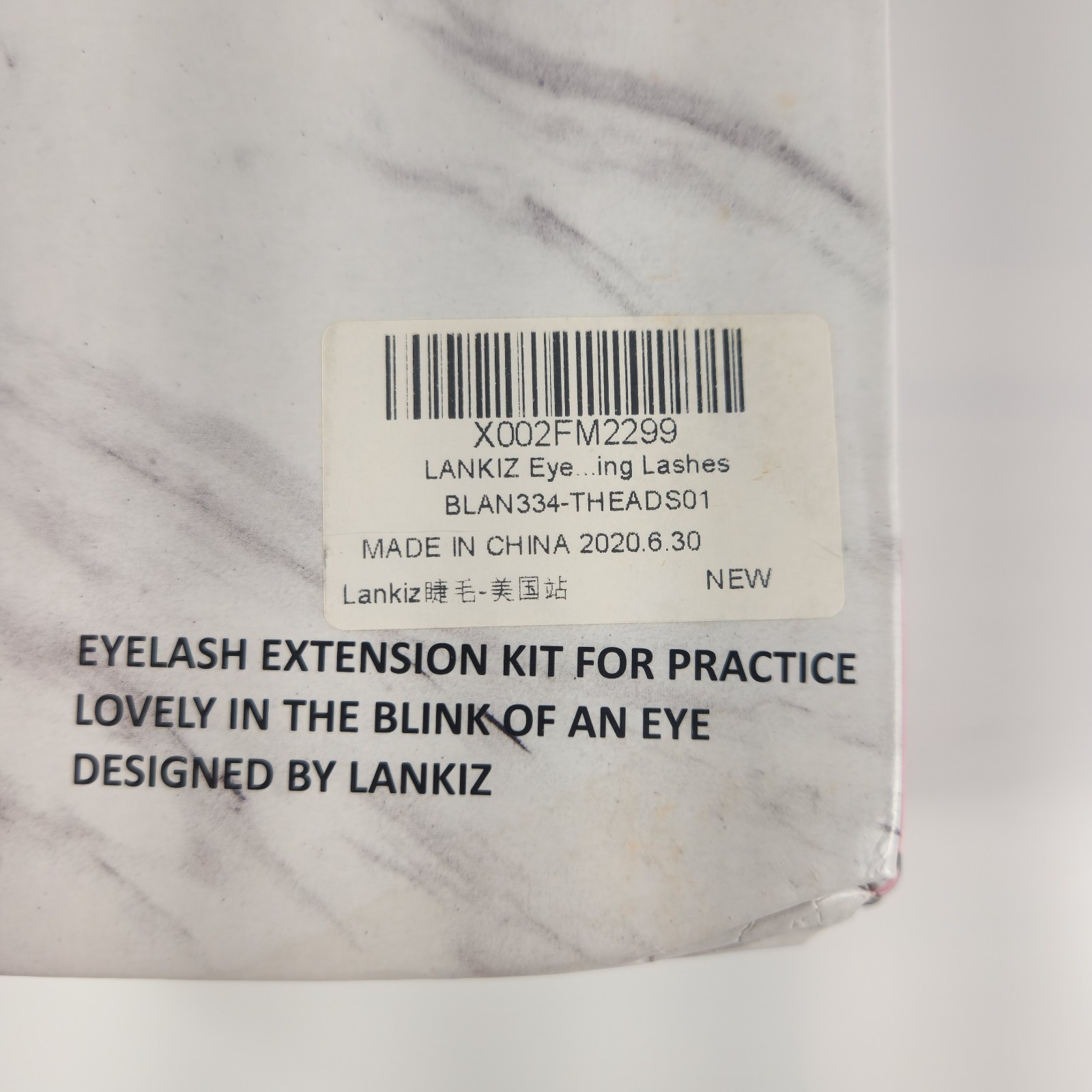 LANKIZ Eyelash Extension Kit with Mannequin Head Practice Exercise Set Training