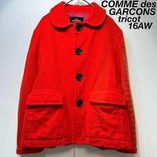 16AW Comme Des Garcons Tricot Wool round collar design jacket