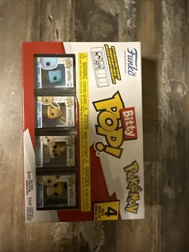 Funko Bitty Pop! Pokemon: Squirtle, Eevee, Growlithe, Psyduck 4 Pack