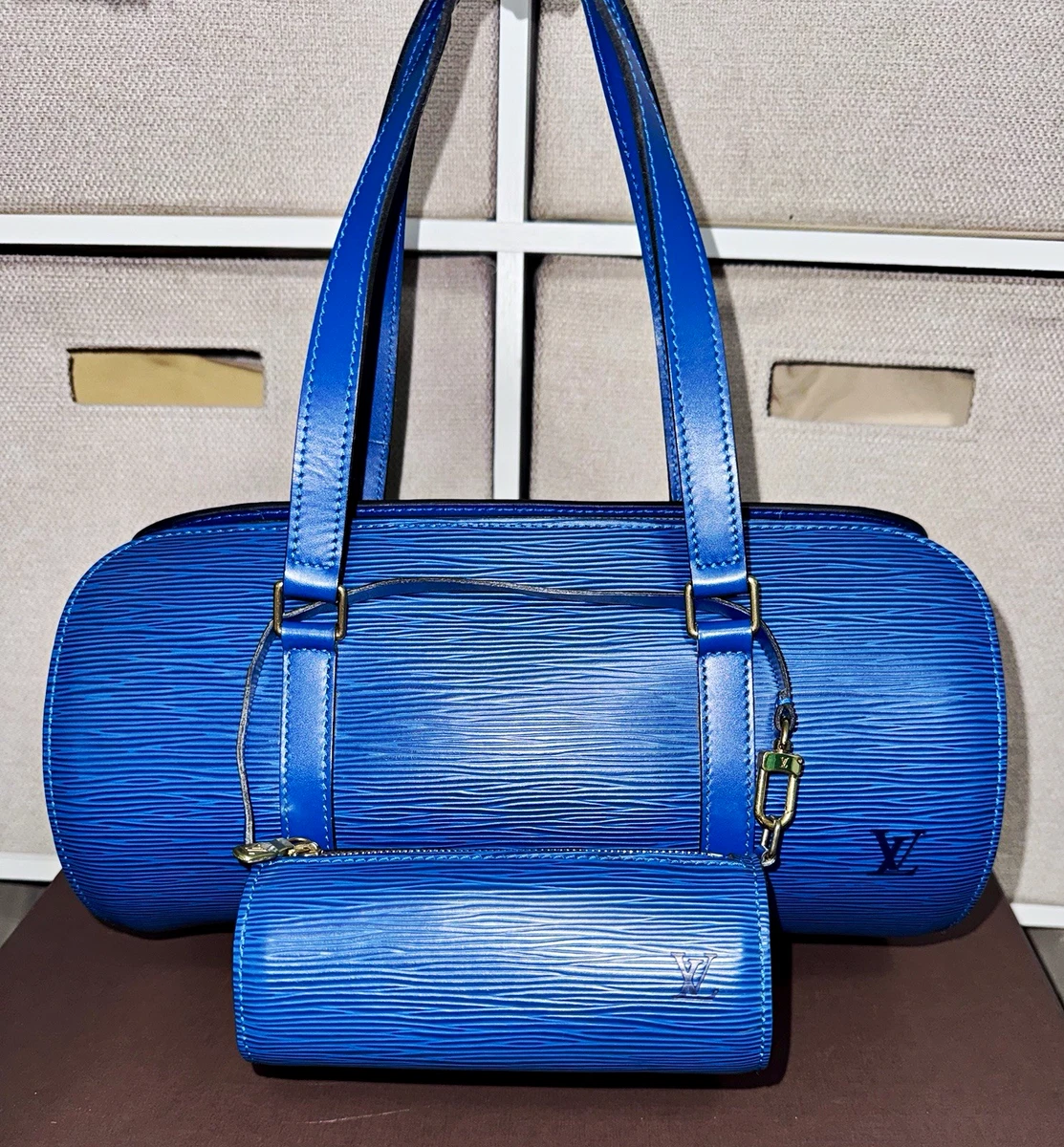 louis vuitton epi blue products for sale | eBay
