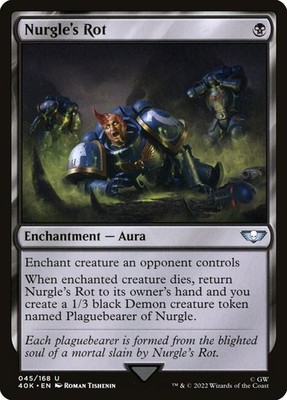 MTG Magic the Gathering Nurgle's Rot (45/675) Warhammer 40,000 NM