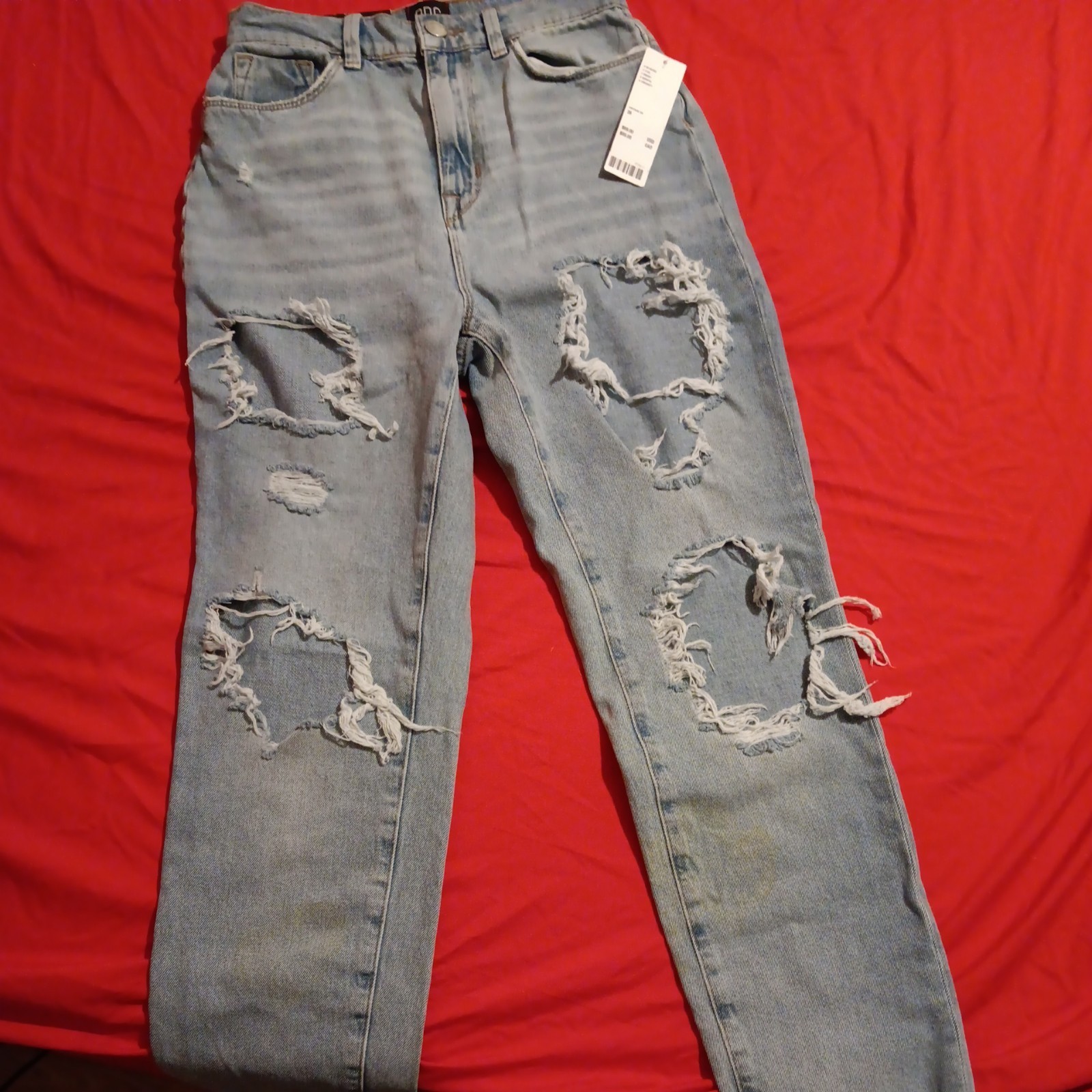 Urban Outfitters BDG Mom High-Rise Distressed Jeans Size 26 NEW w/ tags
