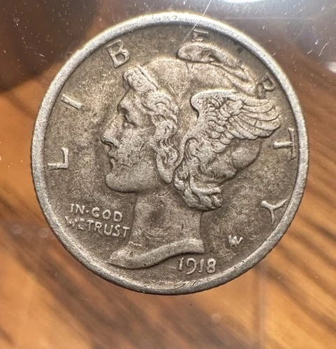 1918 Mercury Dime XF EF Extremely Fine
