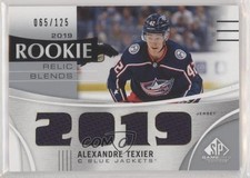 2019-20 Upper Deck SP Game Used Rookie Relic Blends 65/125 Alexandre Texier 1vd