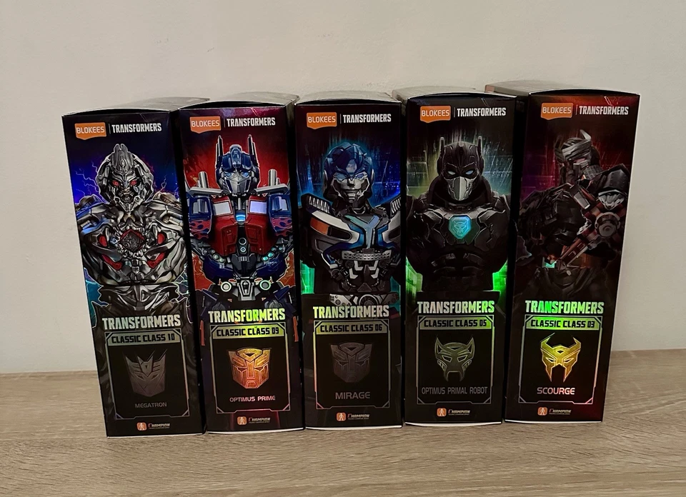 Transformers Model Kits Lot Megatron Prime Mirage Optimus Primal Robot Scourge - Image 2 of 4