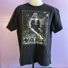 Star Wars Boys Size L Black Darth Vader Graphic Short Sleeve T-Shirt