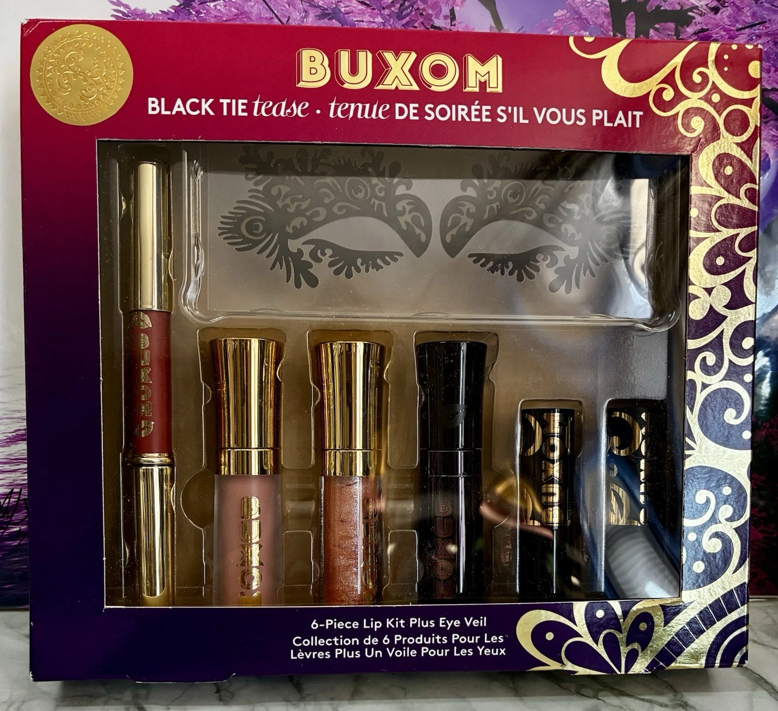 Buxom 6 Pc Lip Kit Plus Eye Veil Nib Rare Authentic