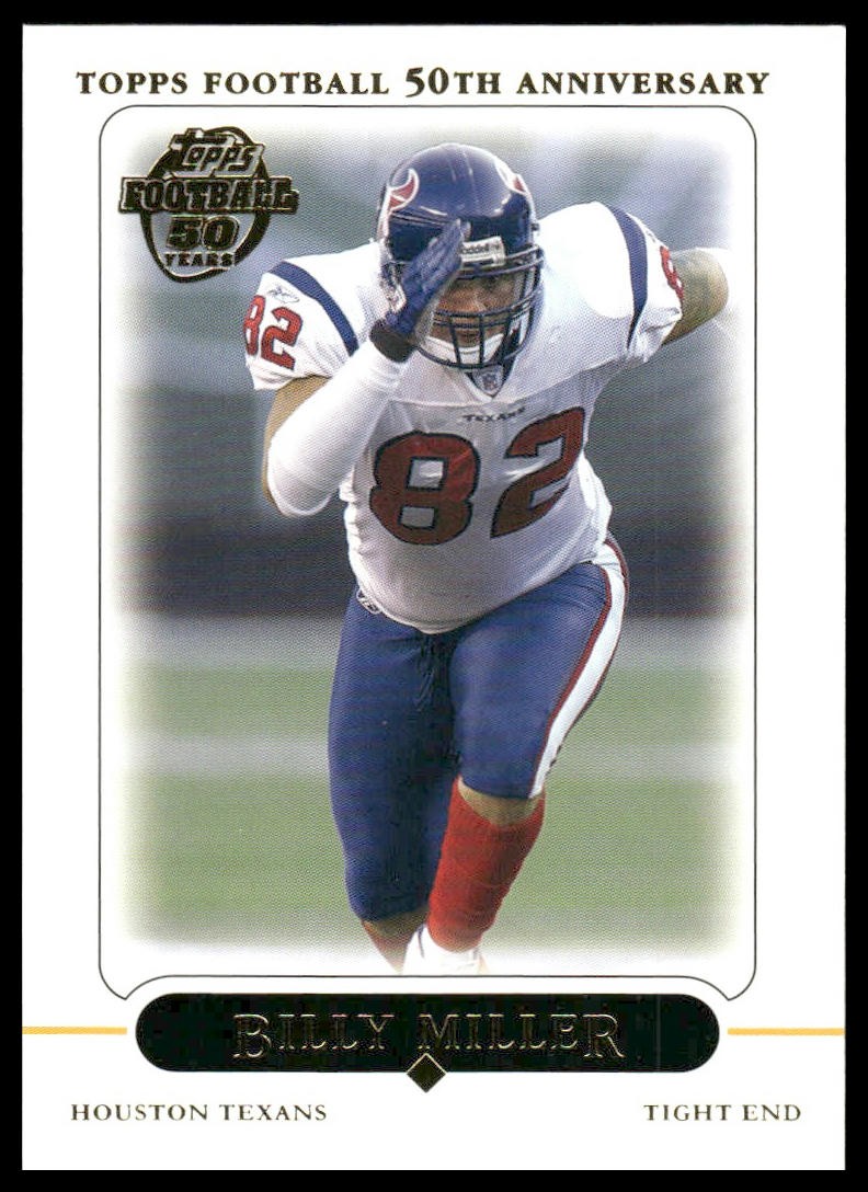2005 Topps #288 Billy Miller Houston Texans