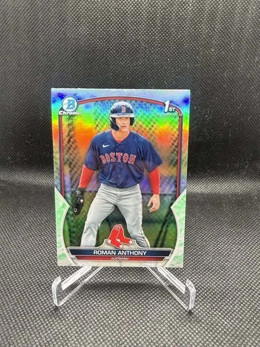 2023 Bowman Chrome Roman Anthony 1st Bowman Lunar Glow Refractor Red Sox