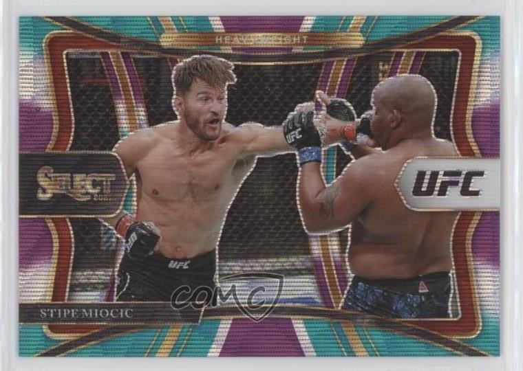 2021 Panini Select UFC Premier Level Tri-Color Prizm Stipe Miocic #104 5y5