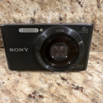 Sony DSC-W830 Cyber-Shot 20.1MP 8x Optical zoom Digital Camera Black Read! 