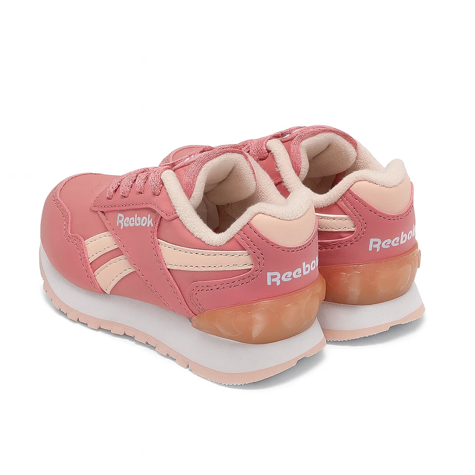Tênis esportivo Reebok infantil feminino leve rosa tamanho 7 - Imagem 3 de 4