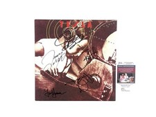 Tesla Band Signed Autographed The Great Radio Controversy Vinyl Album Record JSA Tesla Band Signed Autographed The Great Radio Controversy Vinyl Album Record JSA