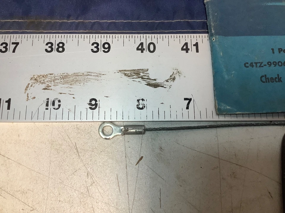 Nuevo de Lote Antiguo 1964 1967 1970 1972 Ford F100 F250 F350 camión caja de herramientas lado cable de verificación Foto 2 de 3