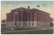 Syracuse NY Bowne Hall of Chemistry Syracuse Univ 1910 Antique Postcard New York