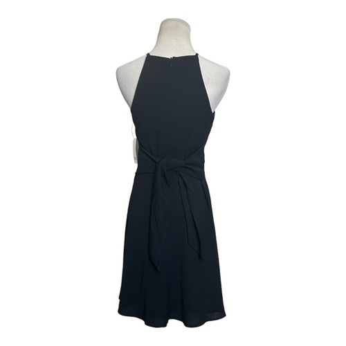 Bar III black halter neck mini cocktail party dress size XS - Picture 2 of 12